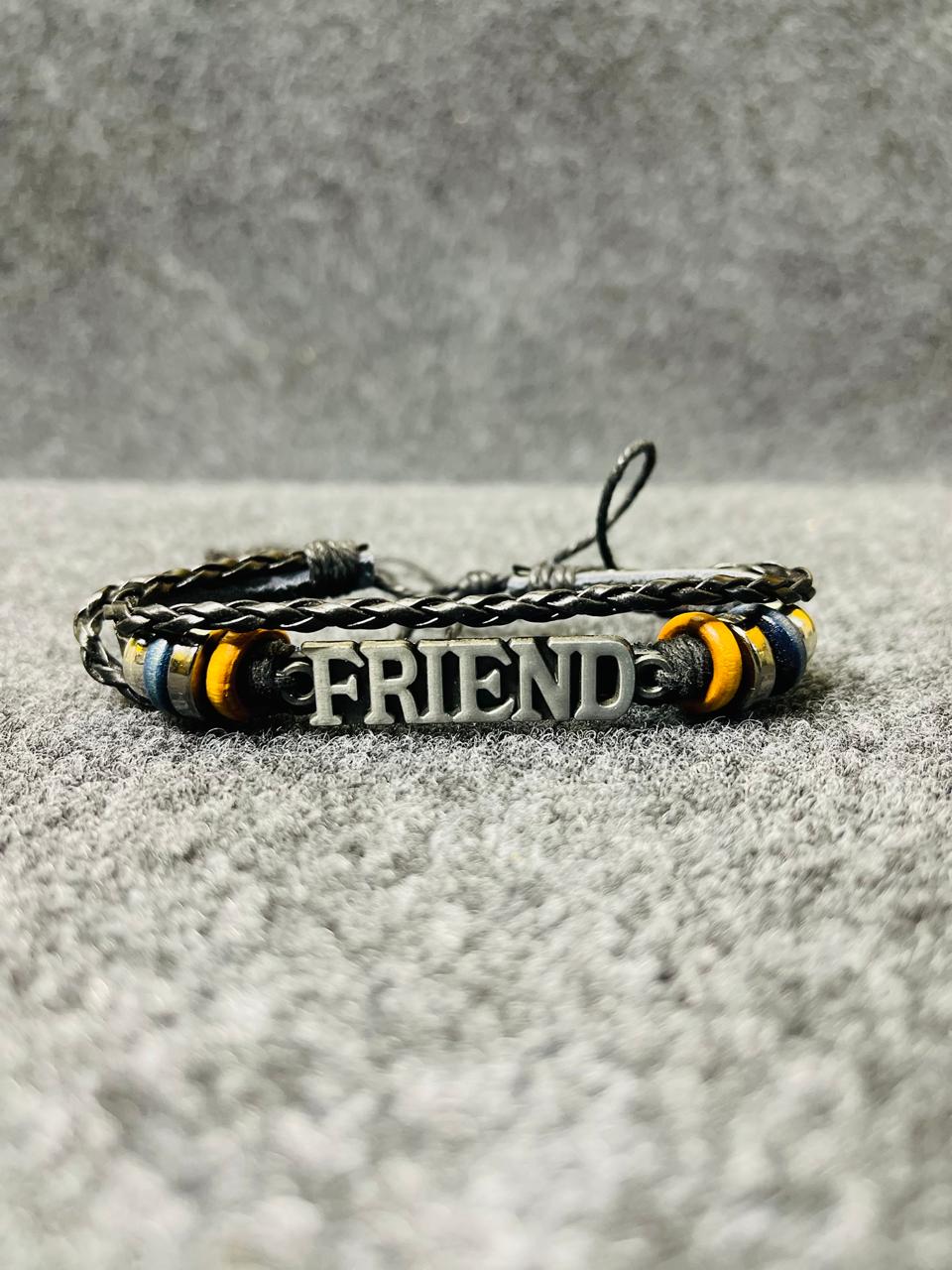 Skull Motif Multi-Layer Leather Bracelet